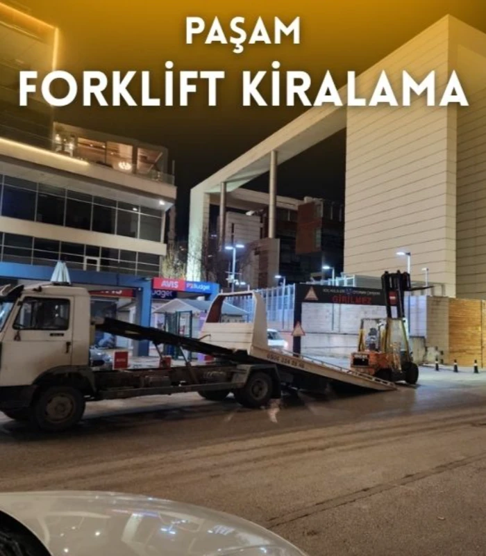 Çayyolu kiralık forklift hizmeti veren Paşam Forklift Kiralama sahada çalışma